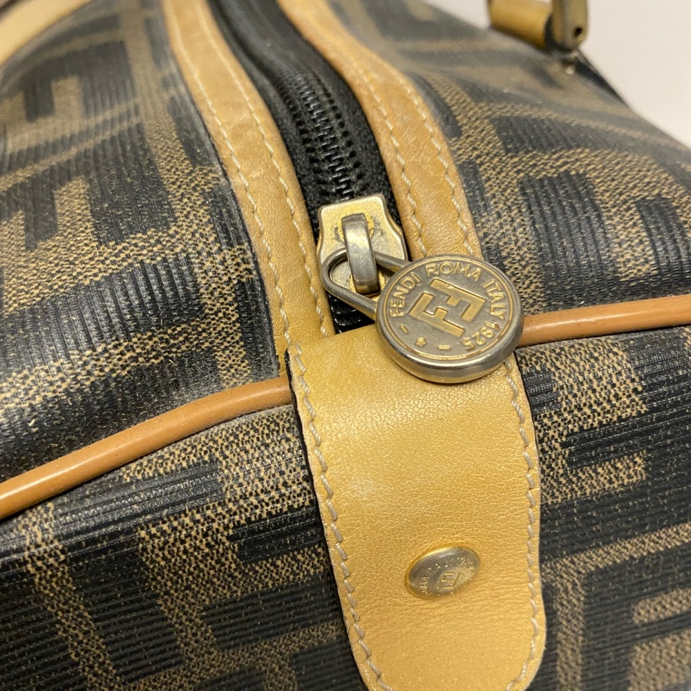 Fendi Zucca Print Coated Canvas With Leather Trim… - image 5